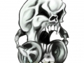 spano_bw-headphone-evil-skull
