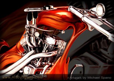 Motorcycle Club and Biker Art